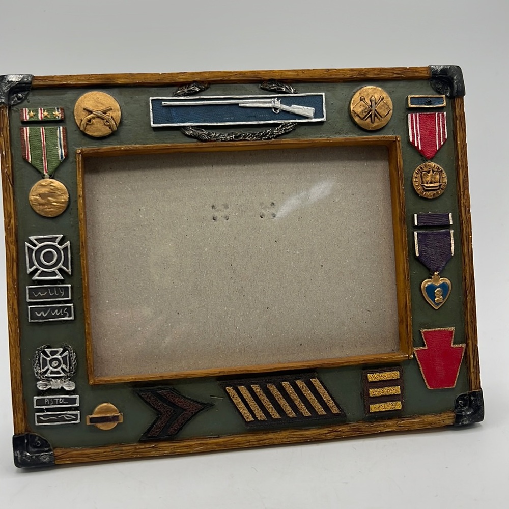 Vintage Vanmark Picture Frame Military